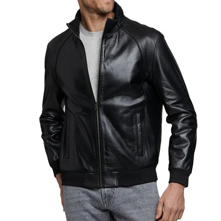 Men's Full-Grain Leather Jacket | Heritage Harrington | North & Stitch